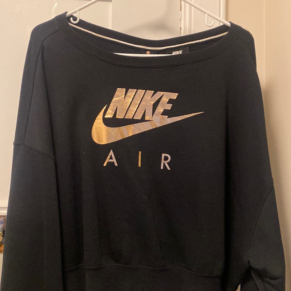 Nike Cropped Sweatshirt black and rose gold
